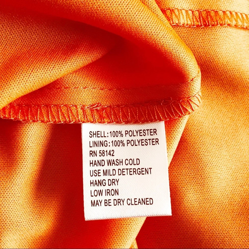 London Times Orange Paisley Halter Dress - Picture 6 of 6